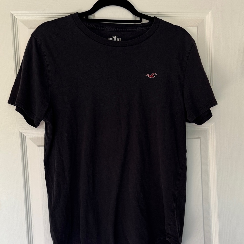 Hollister Women’s Black Tee with Red Logo